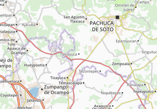 Karte Stadtplan Tolcayuca