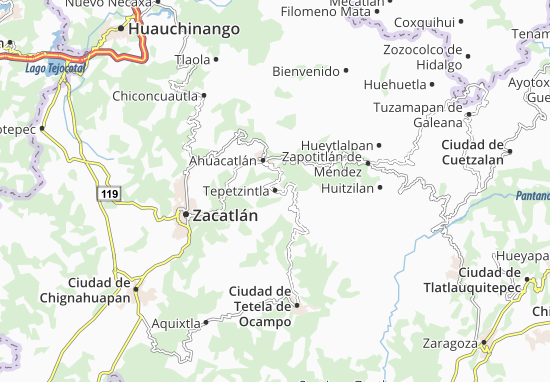 Tepetzintla Map