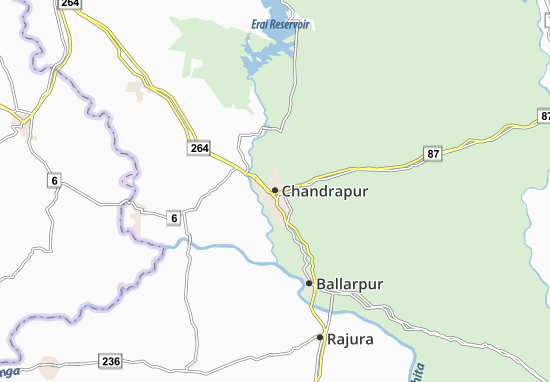 Kaart Plattegrond Chandrapur