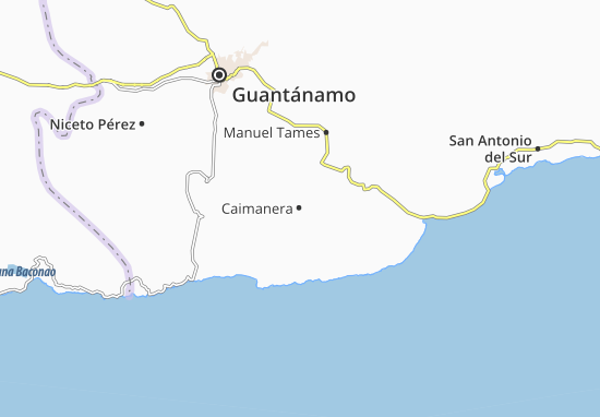 Kaart Plattegrond Caimanera