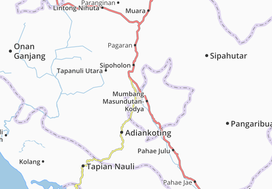 Karte Stadtplan Mumbang Masundutan-Kodya