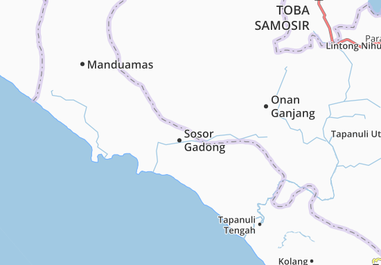 Karte Stadtplan Sosor Gadong