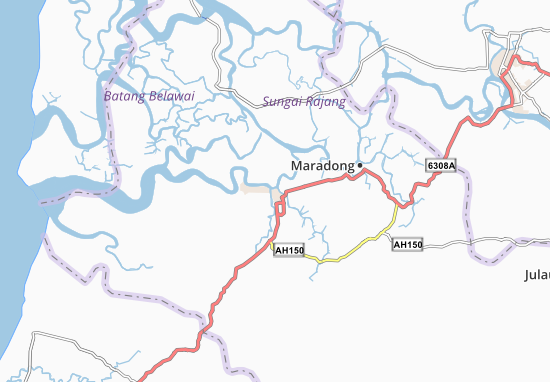 Karte Stadtplan Sarikei