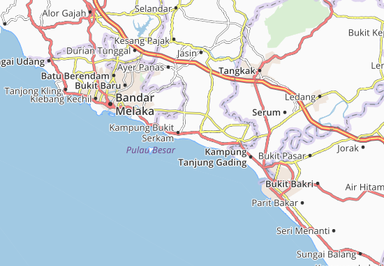 Karte Stadtplan Kampung Sempang
