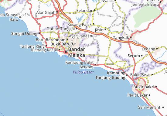 Karte Stadtplan Telok Mas