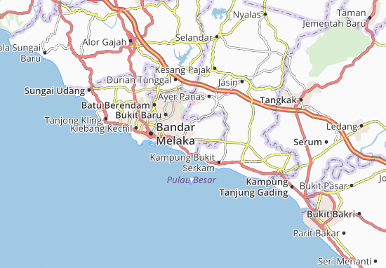 Karte Stadtplan Bukit Lintang
