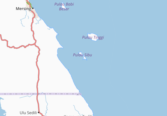 Pulau Sibu Map