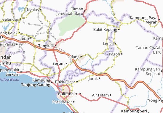 Kaart Plattegrond Bukit Gambir