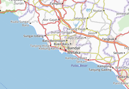 Karte Stadtplan Bachang