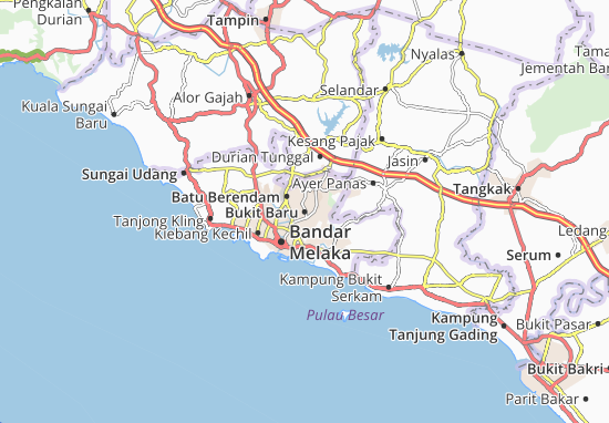 Karte Stadtplan Bukit Baru