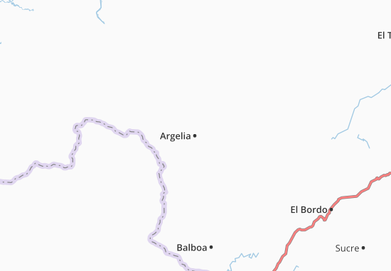 Karte Stadtplan Argelia