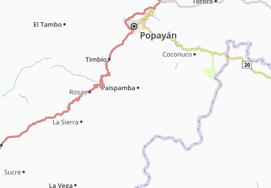 Karte Stadtplan Paispamba