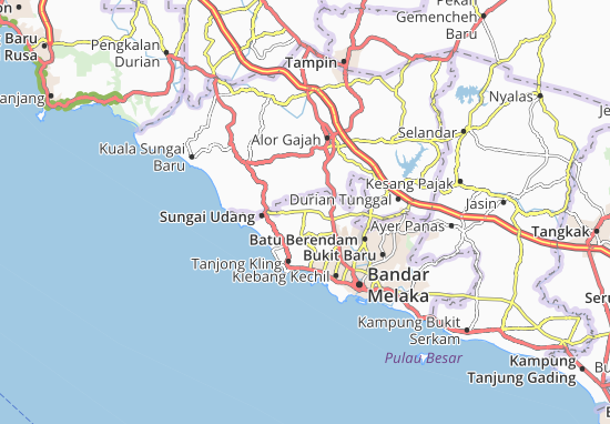Karte Stadtplan Tanjong Minyak