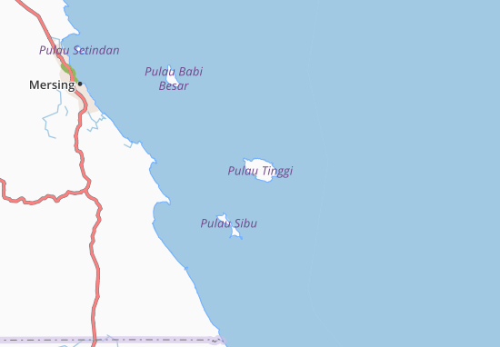 Pulau Tinggi Map
