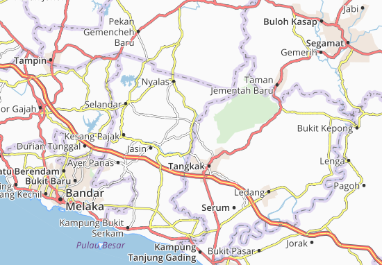 Karte Stadtplan Kampung Chabau