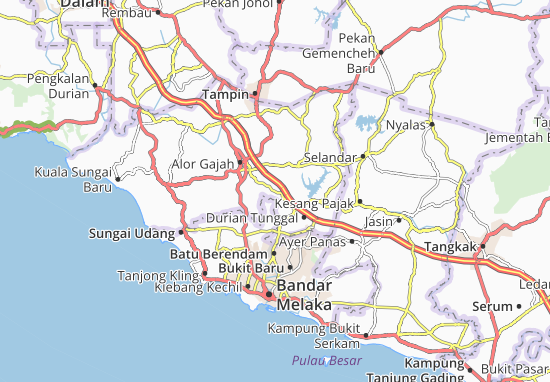 Mapa Parit Melaka