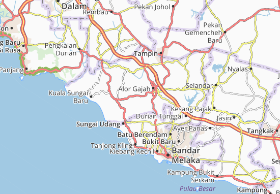 Kaart Plattegrond Kampung Lendu