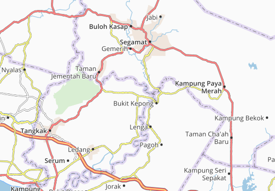 Kaart Plattegrond Bukit Serampang