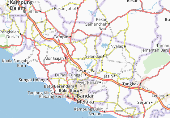 Karte Stadtplan Machap Baru