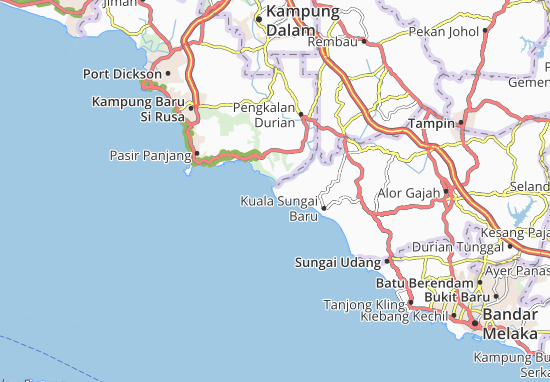 Carte-Plan Kampung Kuala Linggi