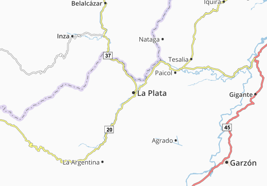 Karte Stadtplan La Plata