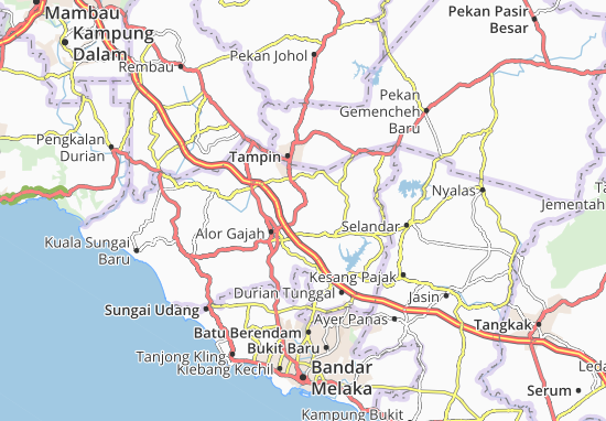 Karte Stadtplan Kampung Gadek