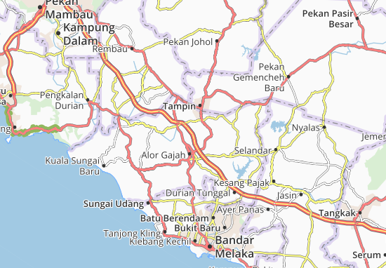 Karte Stadtplan Pegoh