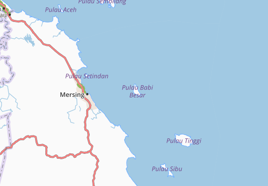 Kaart Plattegrond Pulau Babi