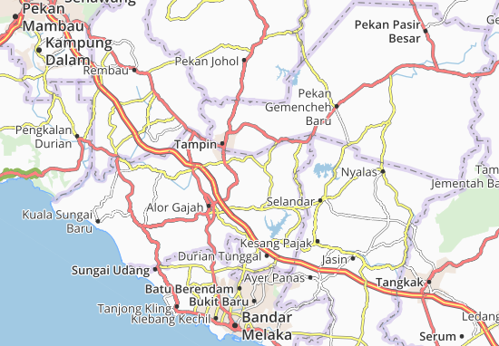 Karte Stadtplan Kampung Kemuning