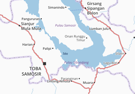 Karte Stadtplan Onan Runggu