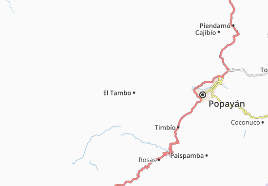 Karte Stadtplan El Tambo
