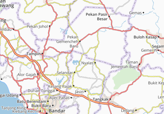 Karte Stadtplan Kampung Batang Melaka