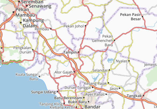 Karte Stadtplan Bandar Pulau Sebang