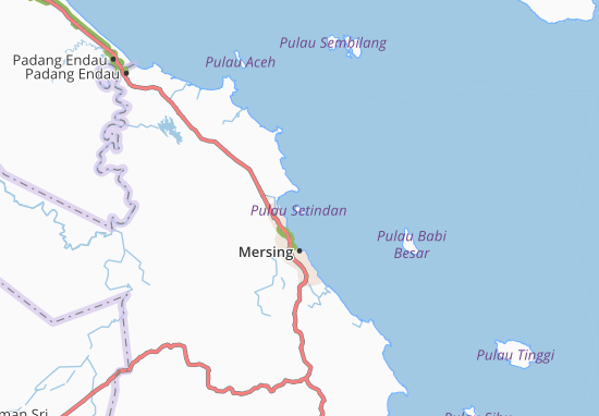 Karte Stadtplan Pulau Setindan