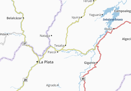 Tesalia Map