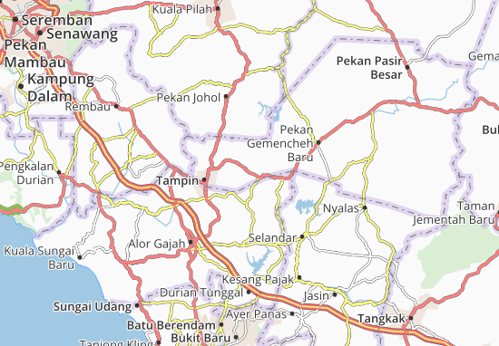 Karte Stadtplan Kampung Keru Tengah