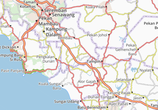 Kaart Plattegrond Kampung Istana Raja