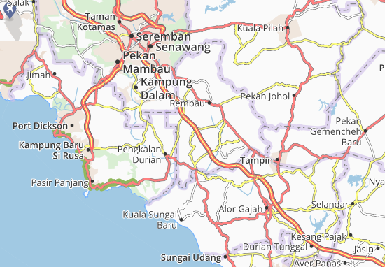 Kaart Plattegrond Kampung Pilin
