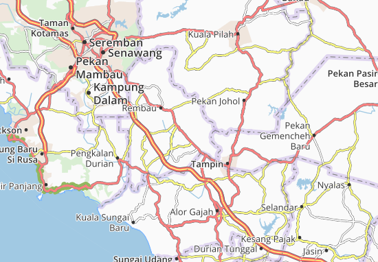 Kaart Plattegrond Kampung Chengkau