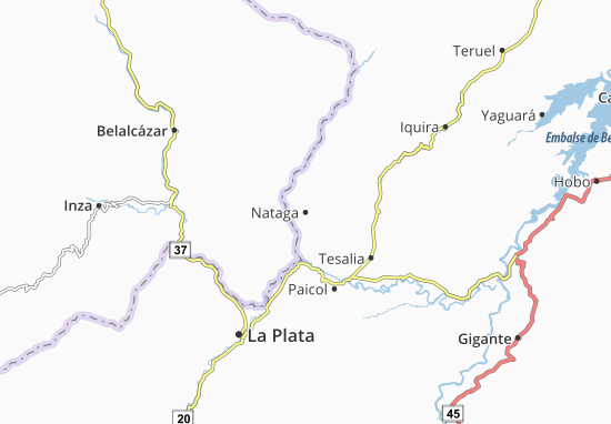 Kaart Plattegrond Nataga