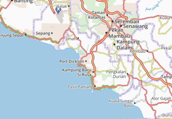 Mapa Port Dickson