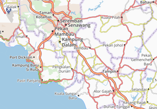 Kaart Plattegrond Kampung Dato Abdul Samad