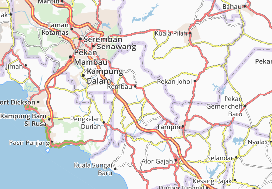 Karte Stadtplan Kampung Perigi Jerneh