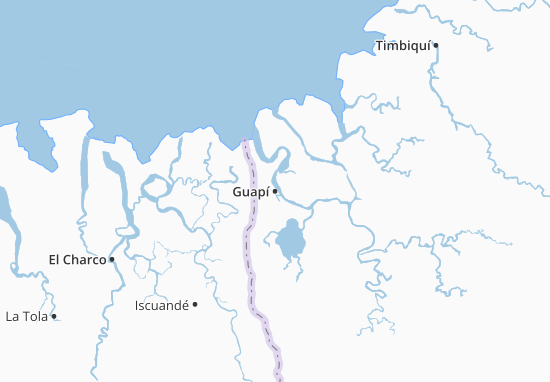Karte Stadtplan Guapí