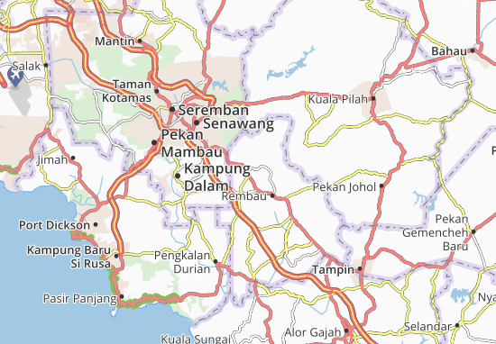 Kaart Plattegrond Kampung Gaing