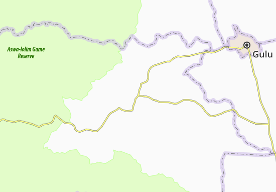 Mapa Nwoya
