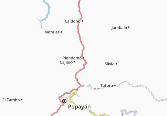 Piendamó Map