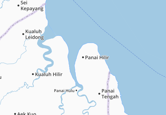 Kaart Plattegrond Panai Hilir