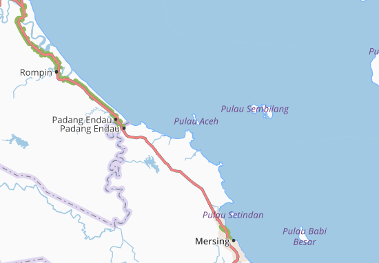 Kaart Plattegrond Kampung Penyabong