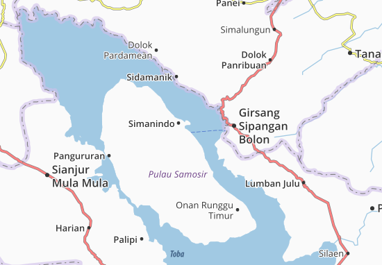 Simanindo Map
